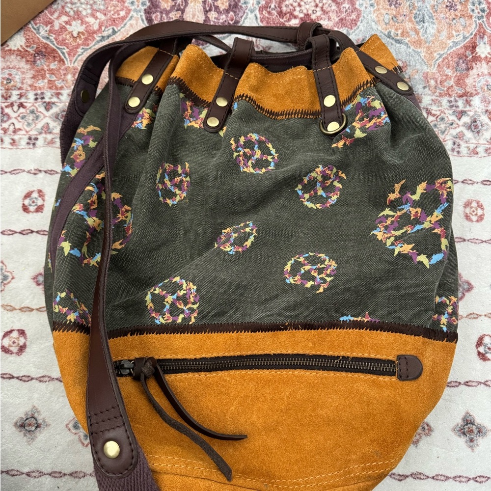 Lucky Brand Peace sign backpack